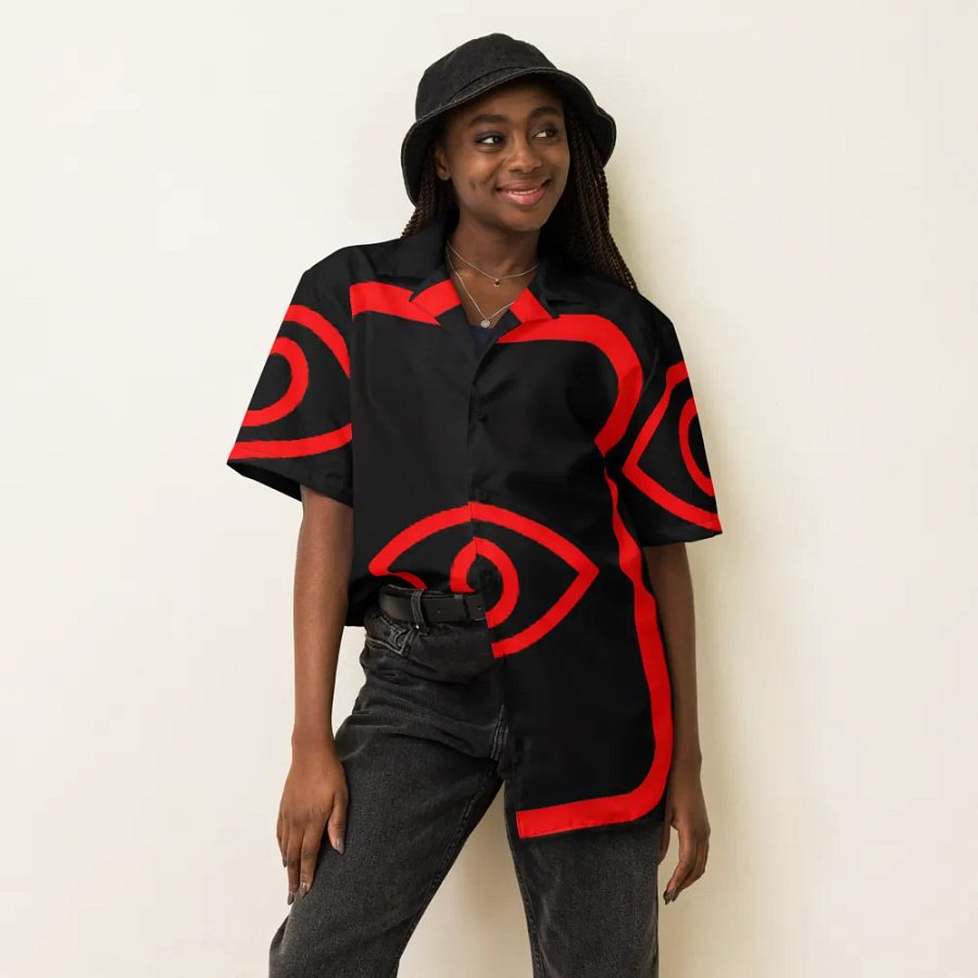 EyeSeeThru Logo (Classic) Pattern Hawaiian Shirt product image (6)
