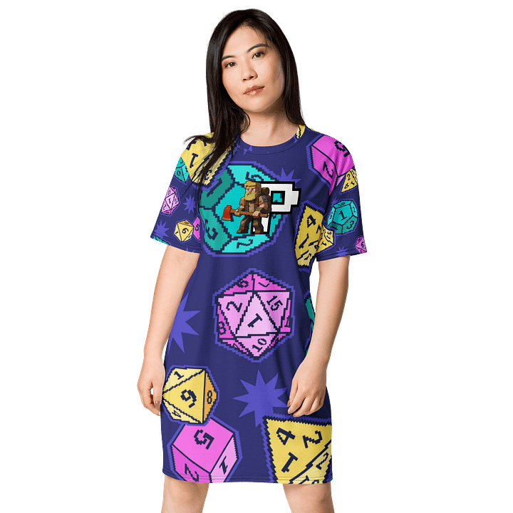 Patient PixelZ P Logo T-Shirt Dress (D20 Pixel Pop) product image (1)