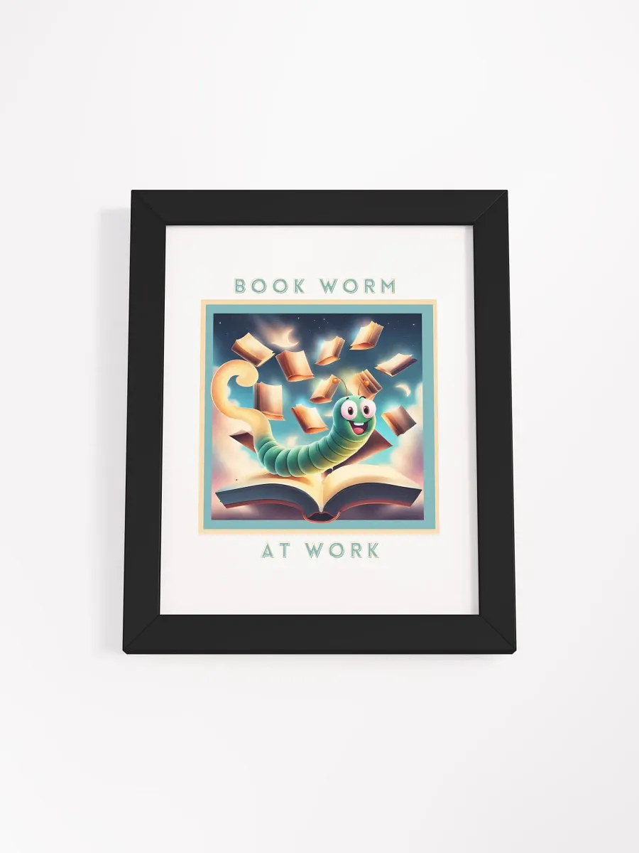 Bookworm at Work Framed Poster product image (23)