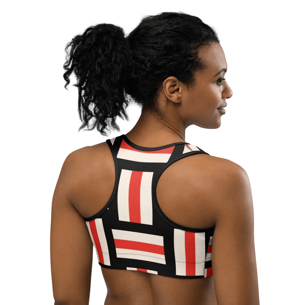 PowerFit Compression Sports Bra - Bold Geometric Design product image (4)