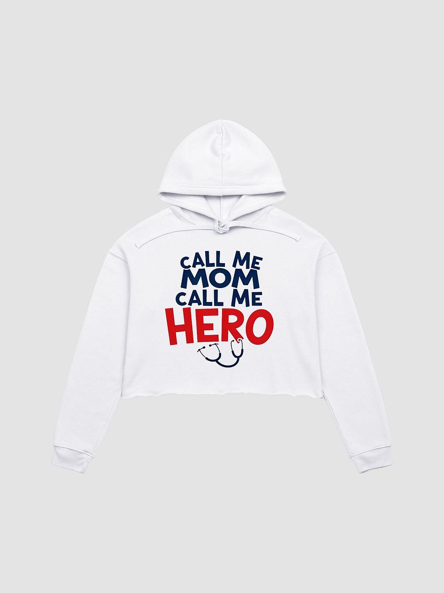 Mom Hero Crop Hoodie product image (2)
