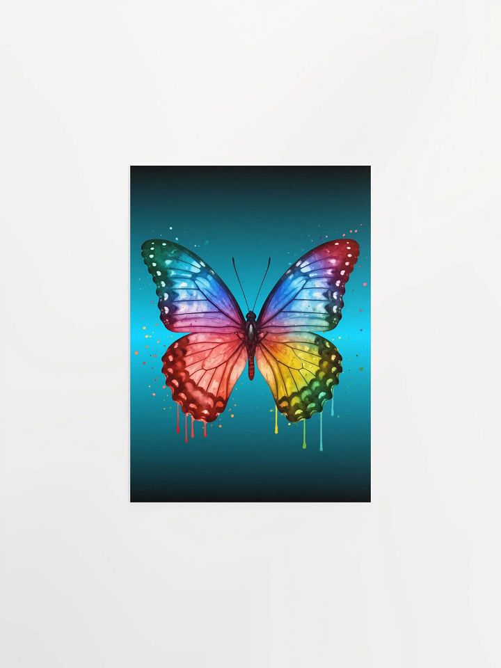 Rainbow Butterfly: Painted Elegance Poster product image (1)