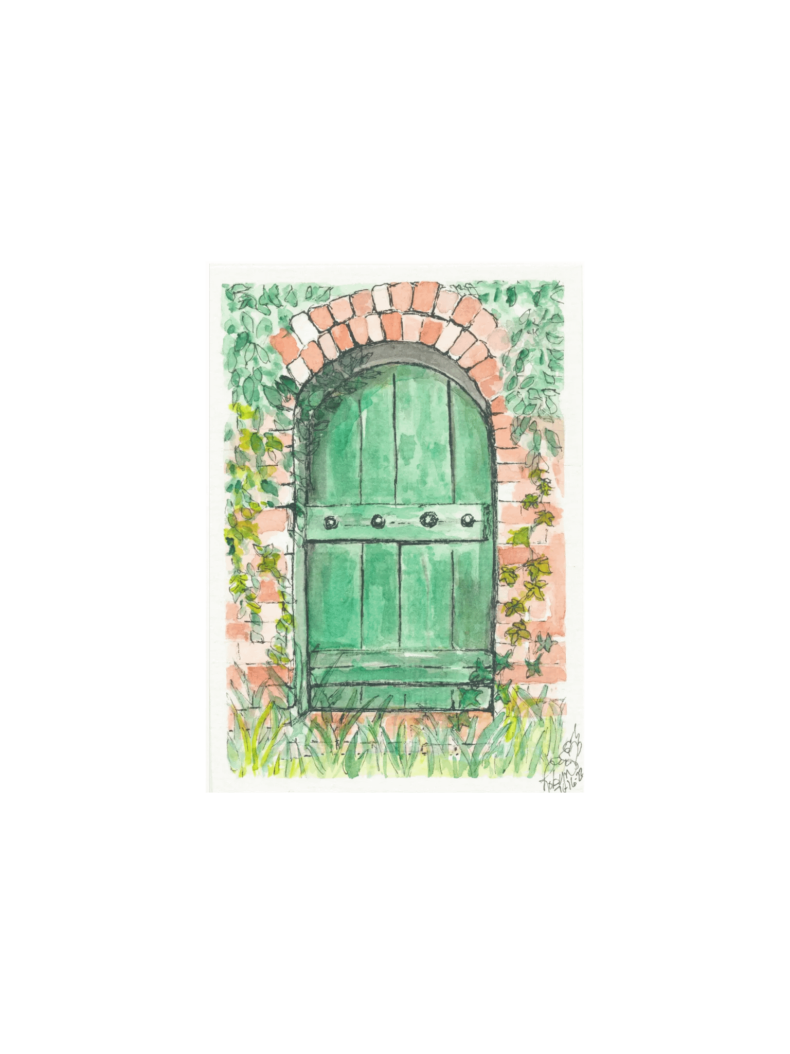 Green Door Print product image (1)