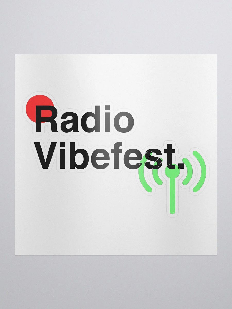 Radio Vibefest. Sticker product image (1)