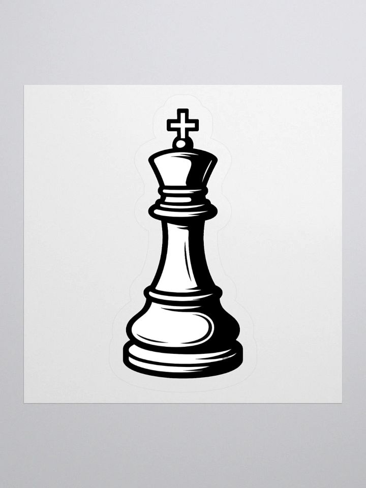 Classic Chess King Sticker product image (1)