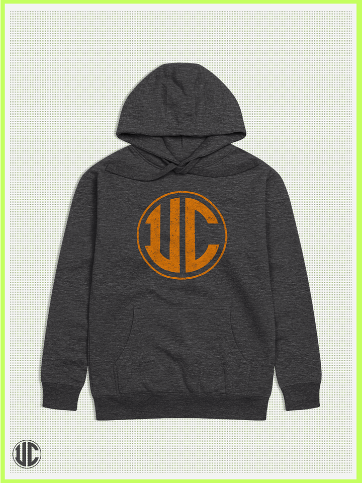 UnkoCon – Distressed Orange Logo Pullover Hoodie product image (1)
