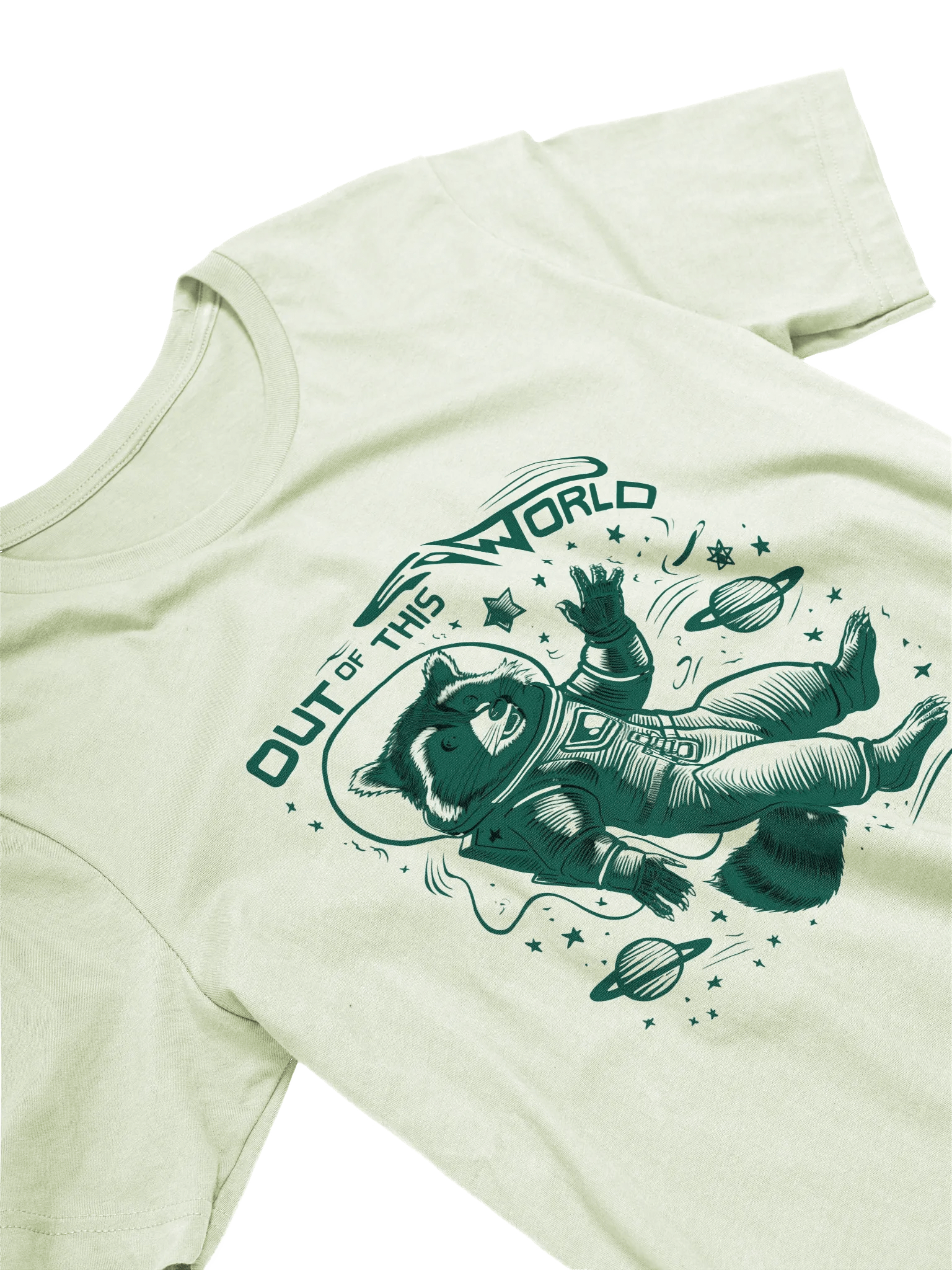 Astro-Raccoon Space Explorer T-Shirt product image (3)