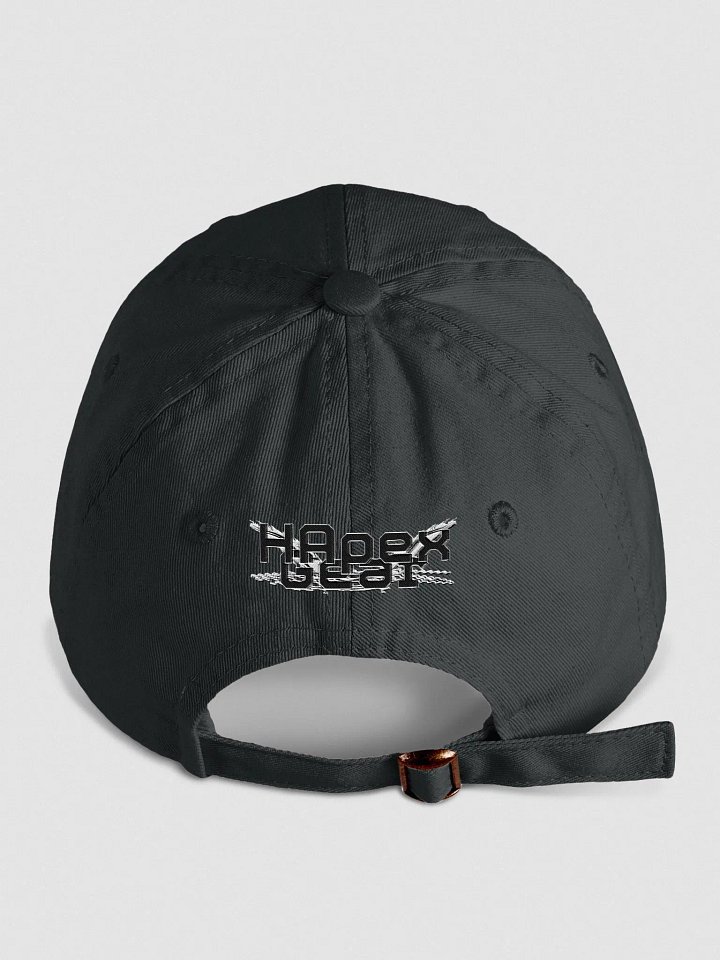 Youth Biowashed Dad Hat - Embroidered - Black HApex Gear Black Logo product image (2)