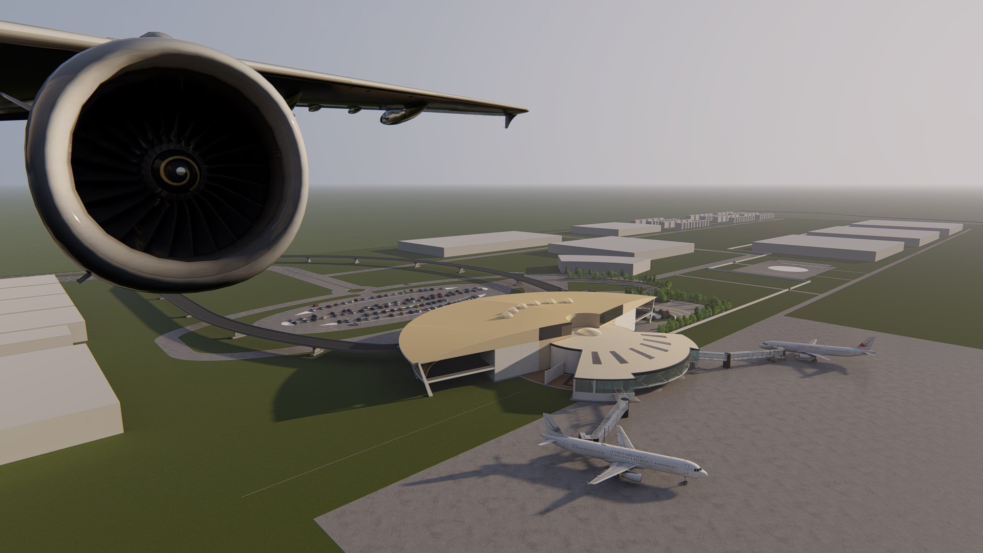 Hollongi Airport Terminal 3D Model + AutoCAD Plan Bundle product image (11)