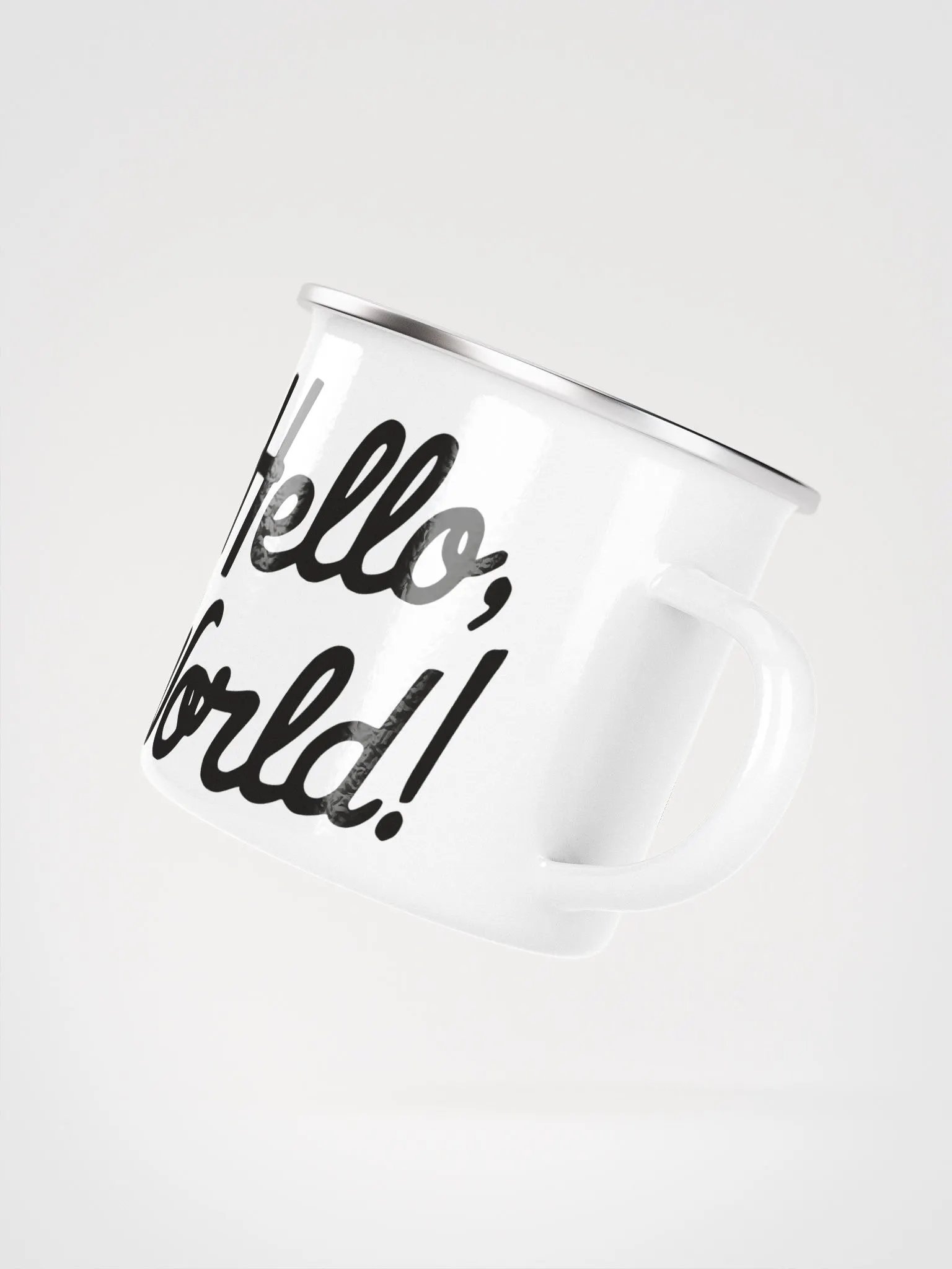 Hello World! Enamel Mug: A Coder's First Cheers product image (3)