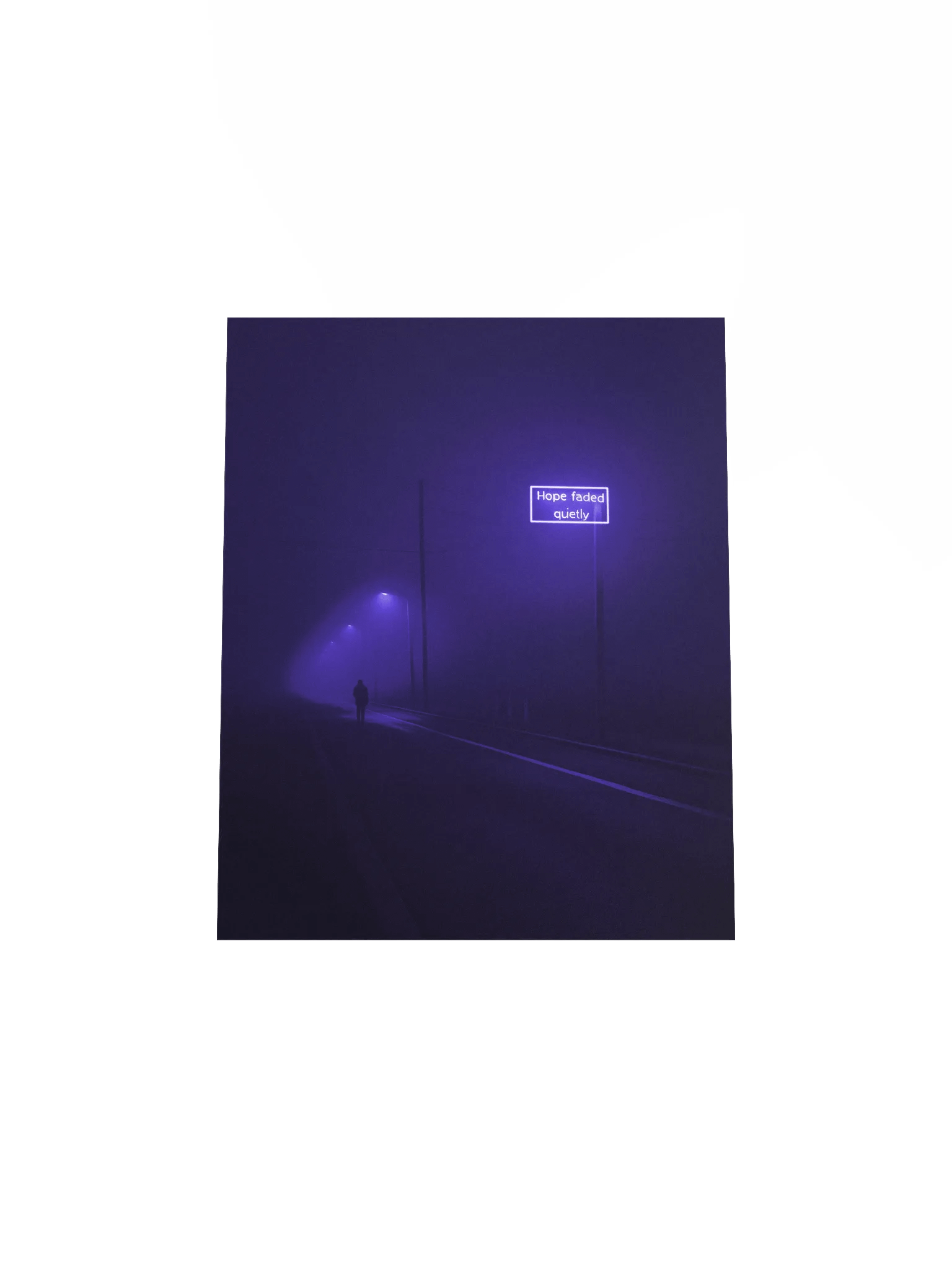 "Hope faded quietly" Matte Poster product image (24)