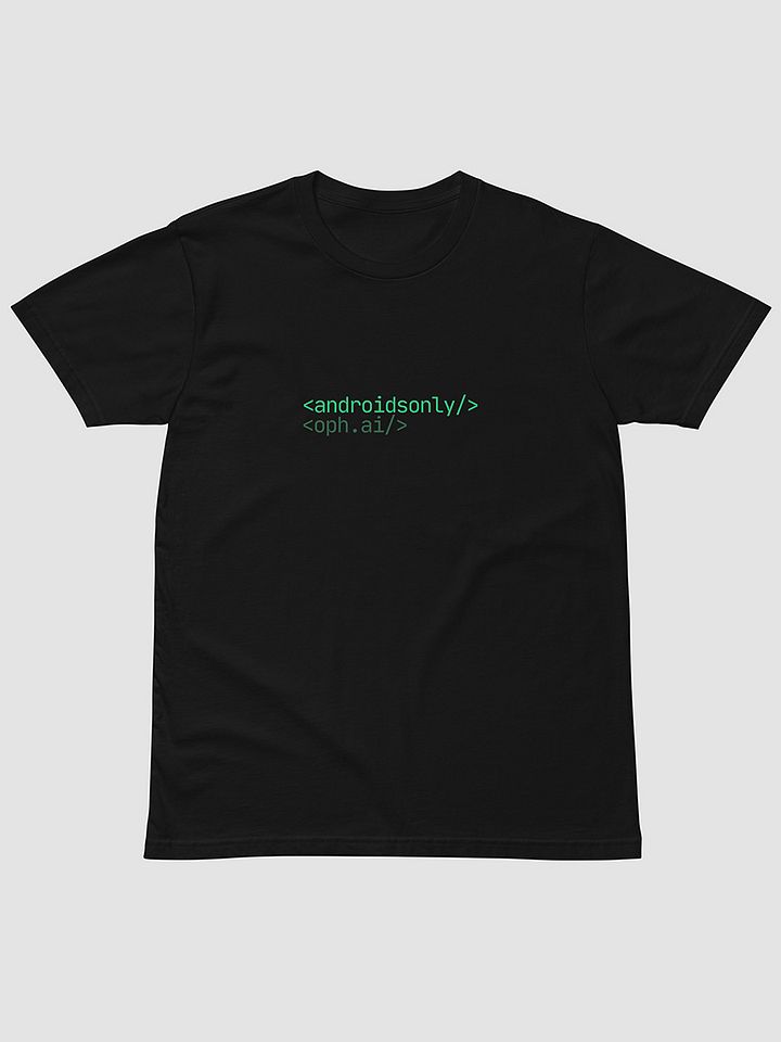 Androids Only T-shirt product image (2)