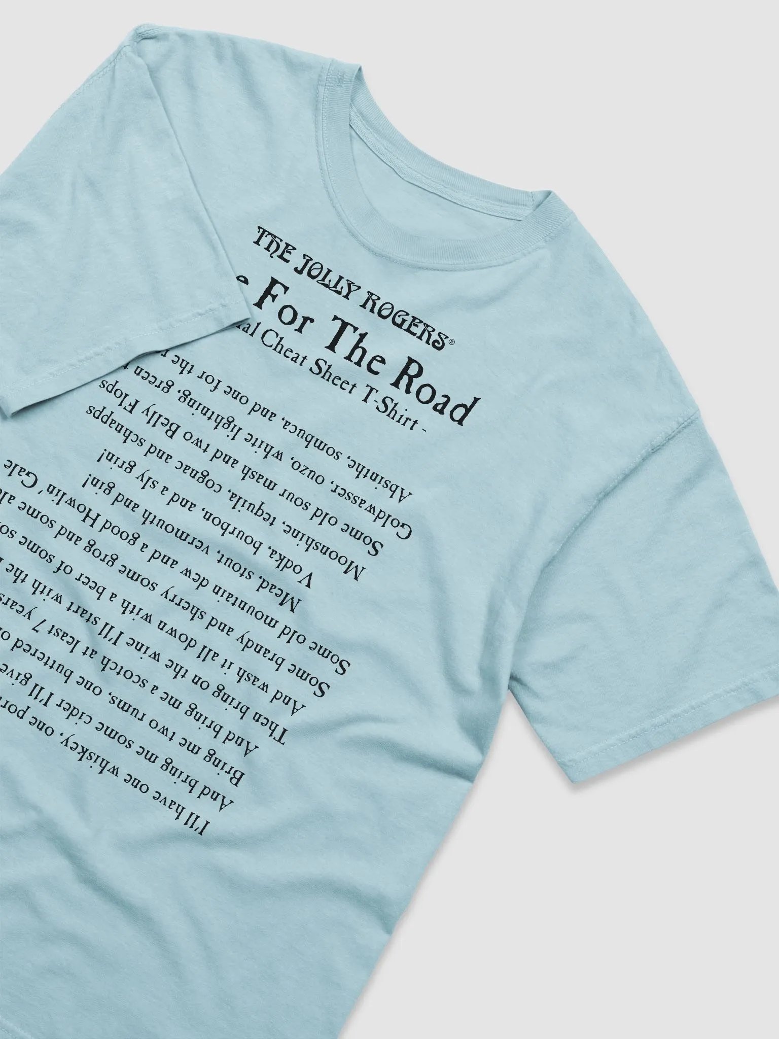 One For The Road Official Cheat Sheet T-Shirt (black printing) product image (3)