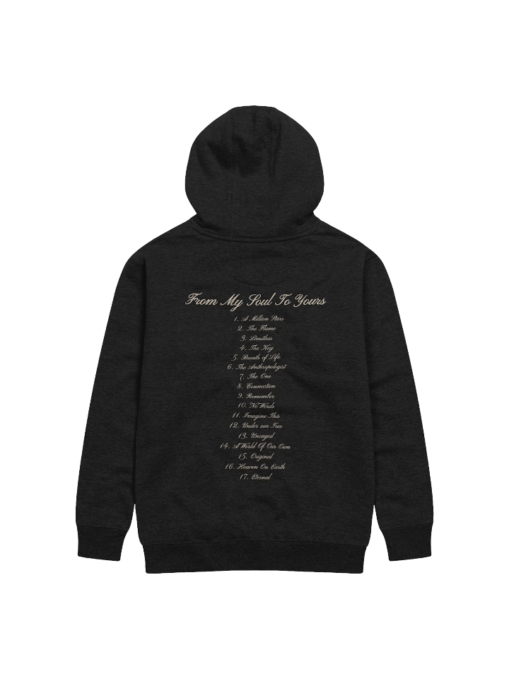 "From my soul to yours" Black Hoodie product image (2)