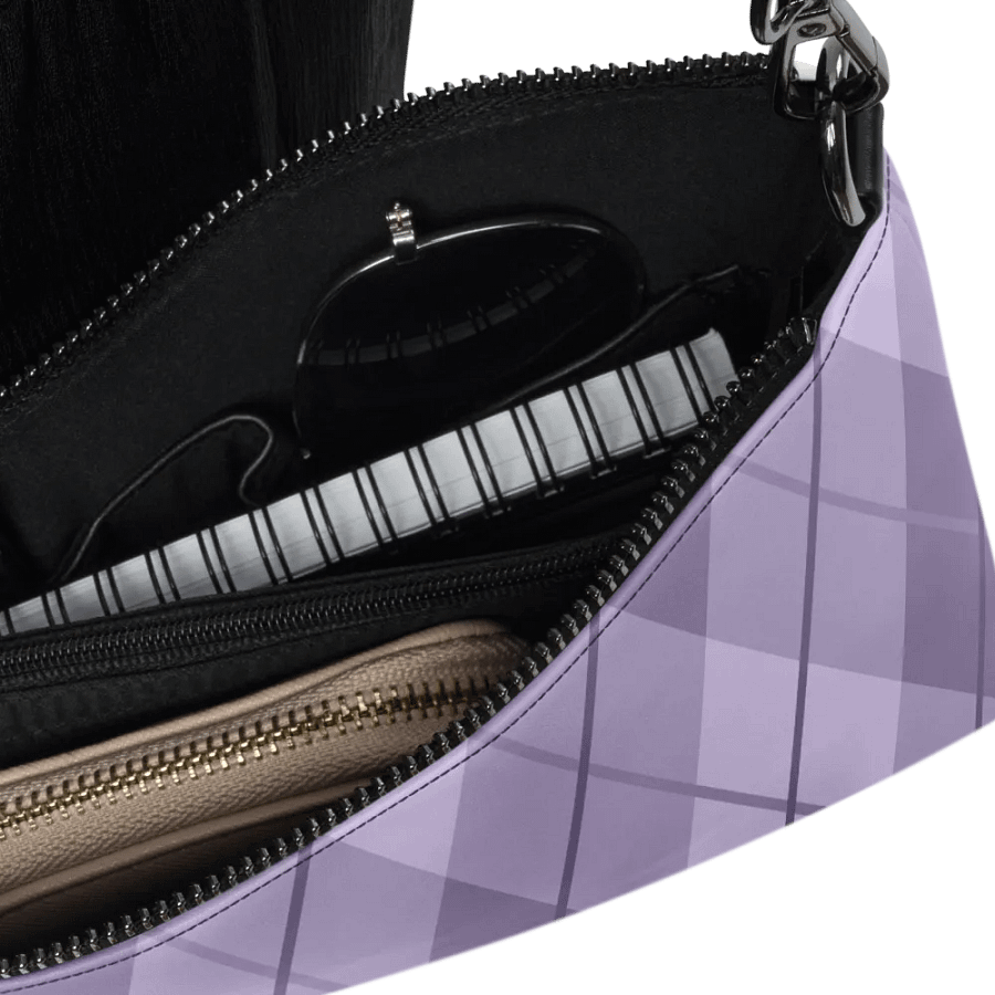 Lilac Argyle Crossbody Bag product image (6)