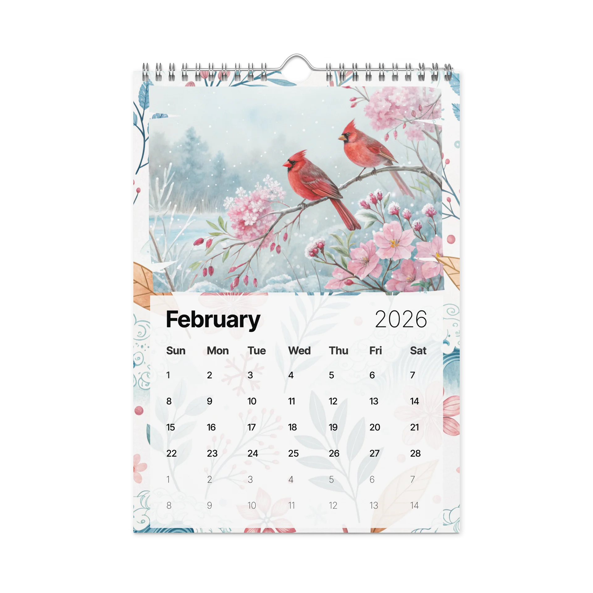 Watercolor Seasons Wall Calendar 2026 – A Year of Tranquil Beauty in Every Brushstroke product image (5)