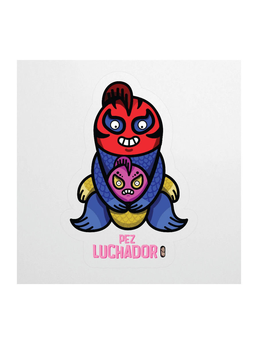 Pez Luchador - Sticker (Kiss Cut) product image (1)