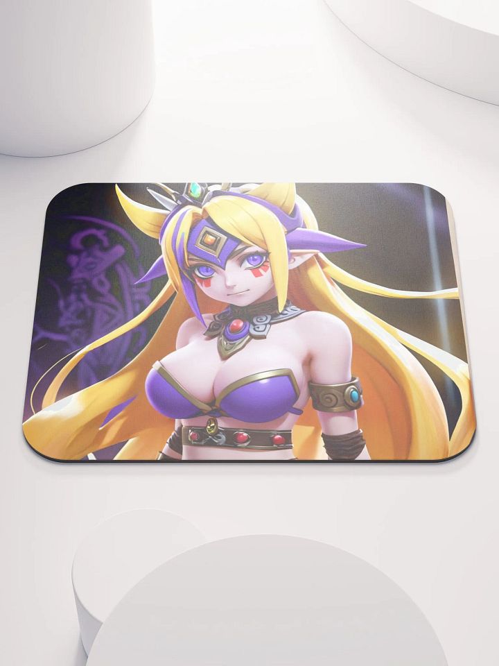 Mystical Blonde Horned Mouse Pad product image (1)