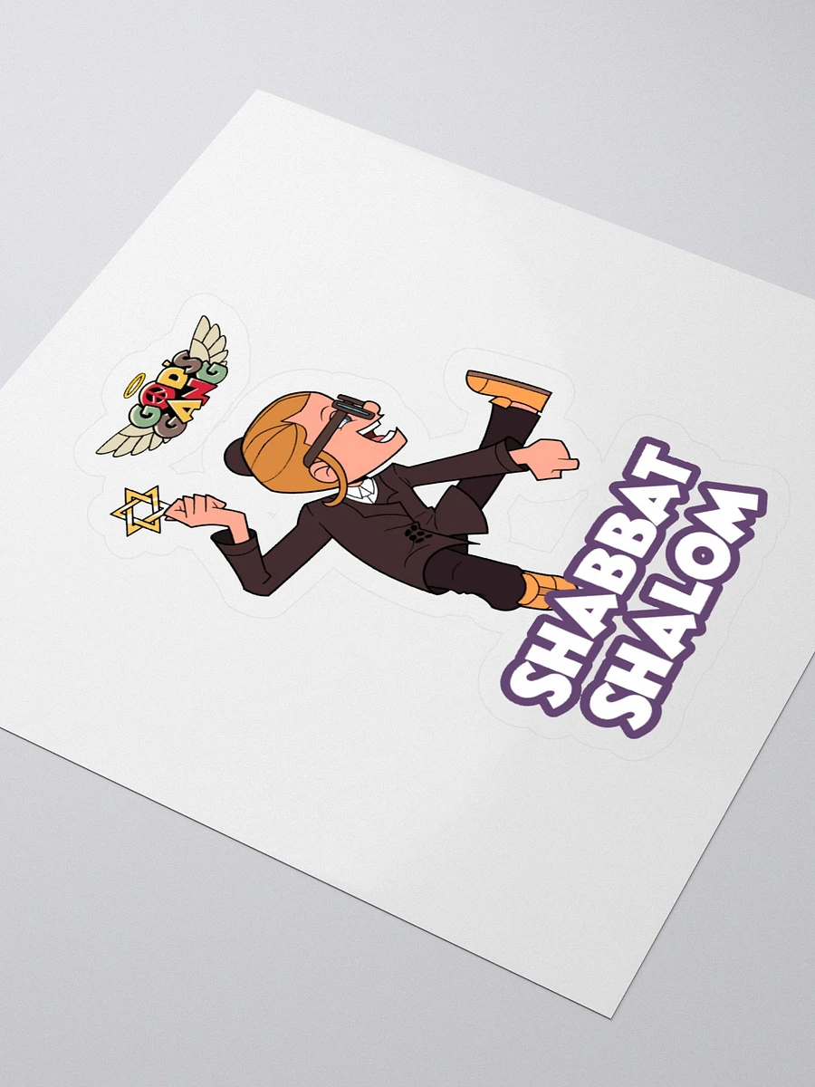 NinJew Shabbat Shalom Kiss Cut Stickers product image (3)