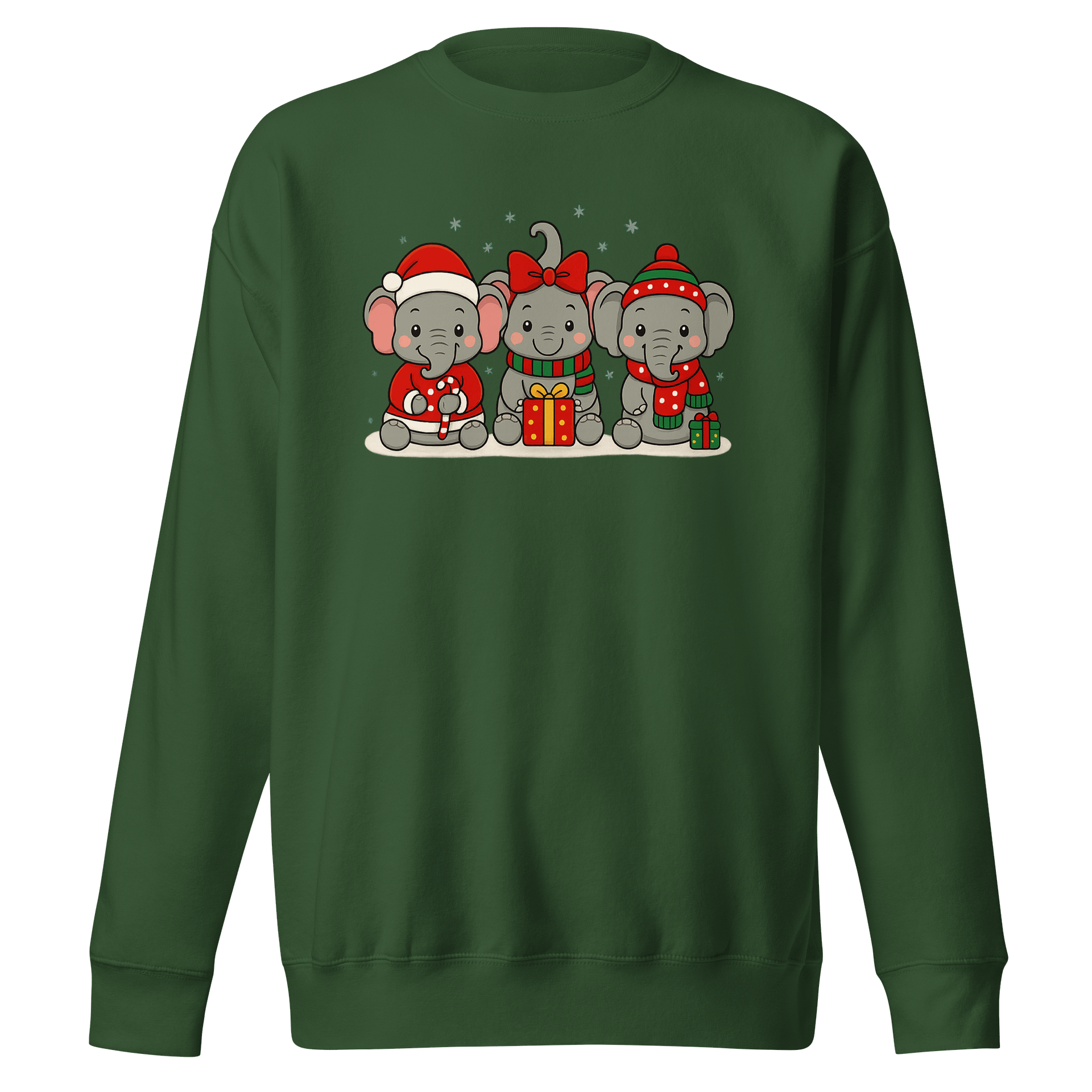 Festive Elephants Holiday Sweatshirt product image (2)