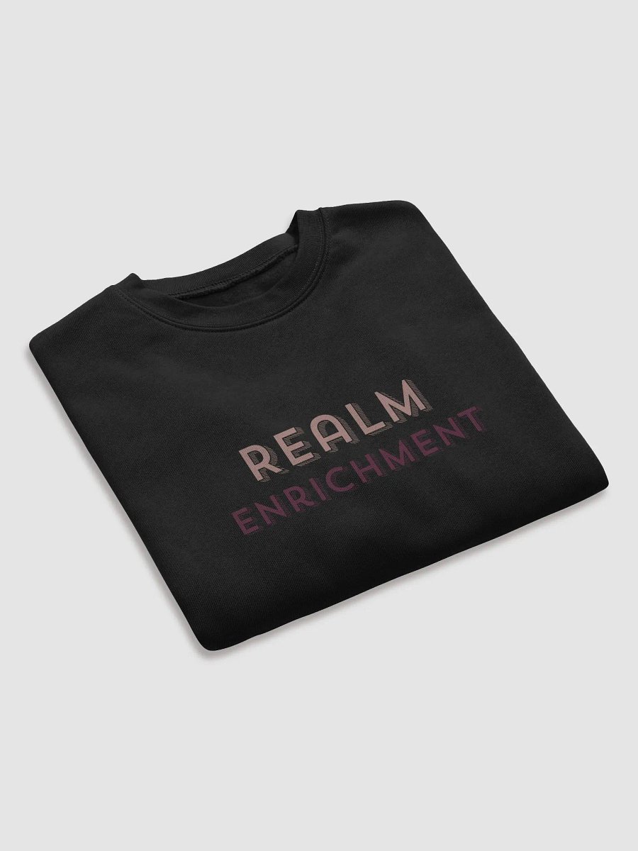 Crop Sweatshirt: Realm Enrichment in Vintage Blush & Regal Plum product image (7)