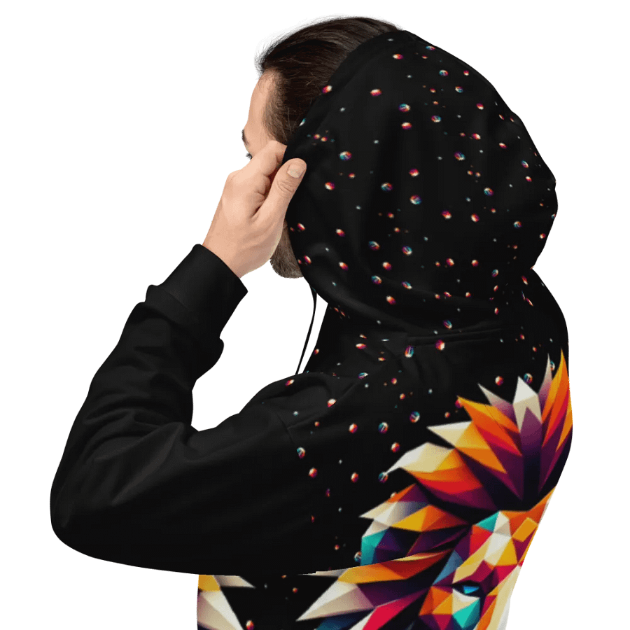 Regal Leo Zodiac Geometric Lion Hoodie product image (3)