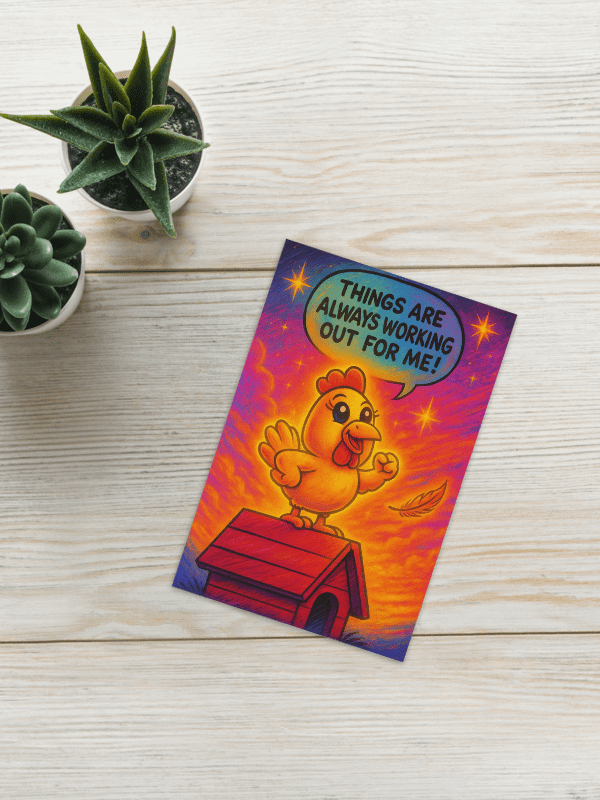 Abrahen Chicks - Things Are Always Working Out For Me - Card product image (1)
