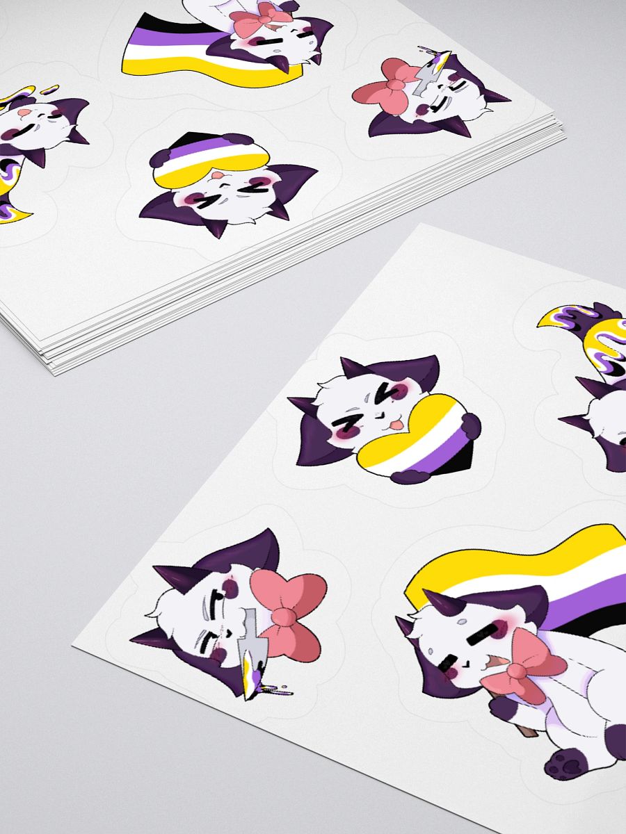 PRIDE/Non-Binary Sticker sheet product image (4)