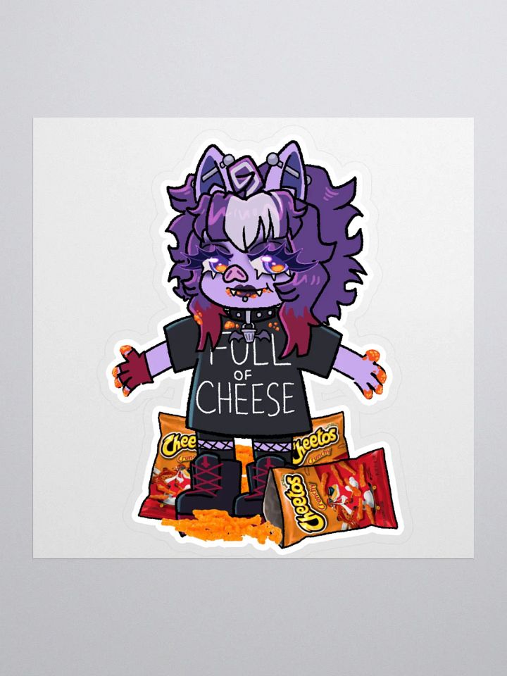 Trash Bat Char - skrunkly & full of cheese [sticker] product image (1)