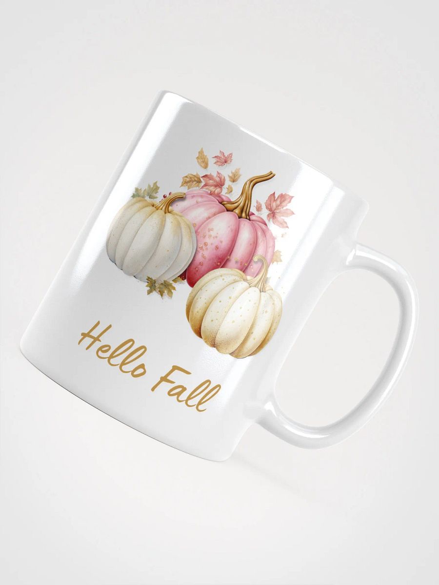 Hello Fall Mug - Glam Pastel Pumpkins product image (7)