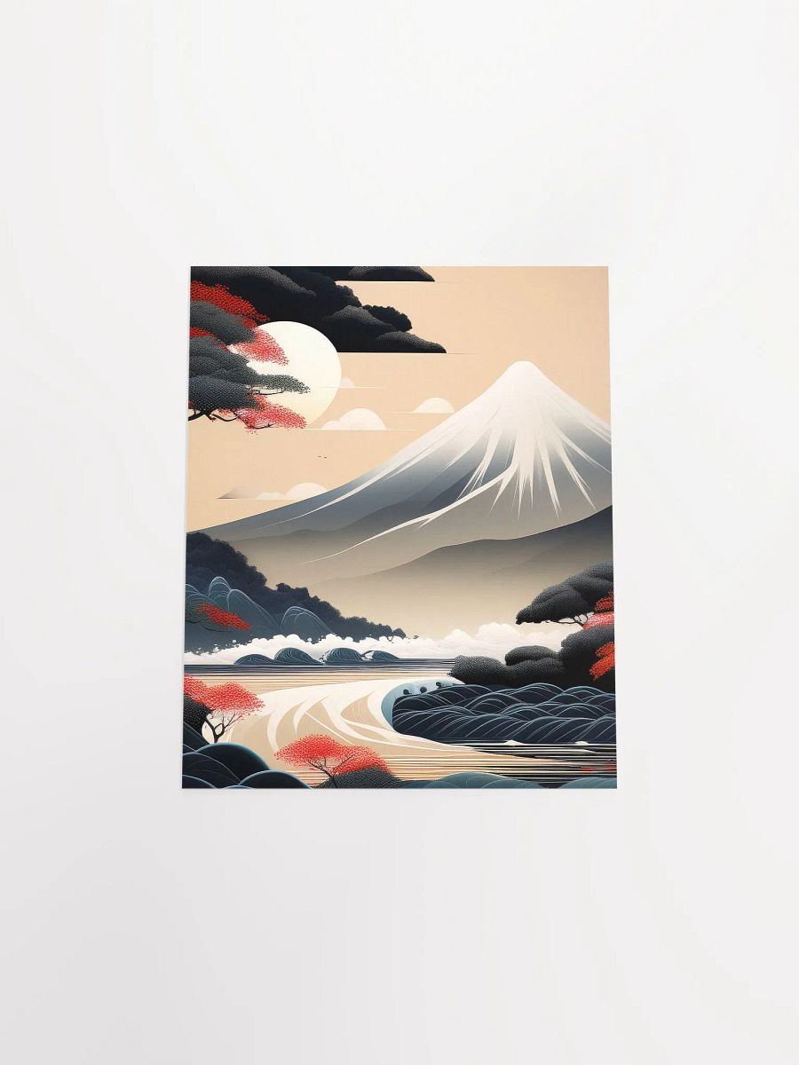 Japandi Art Mountain Landscape - Poster - Small and Standard Sizes - 8x10-11x14-12x16-16x20 Inches product image (15)