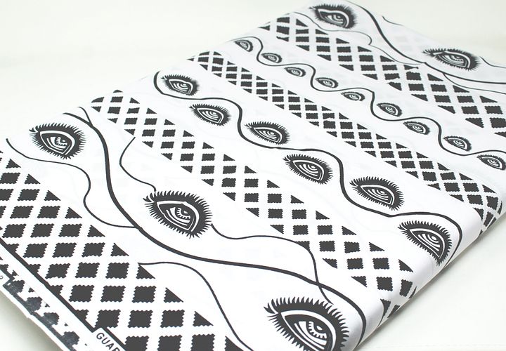 Tessuto Wax Print - Design Occhi - cod.594/C product image (2)