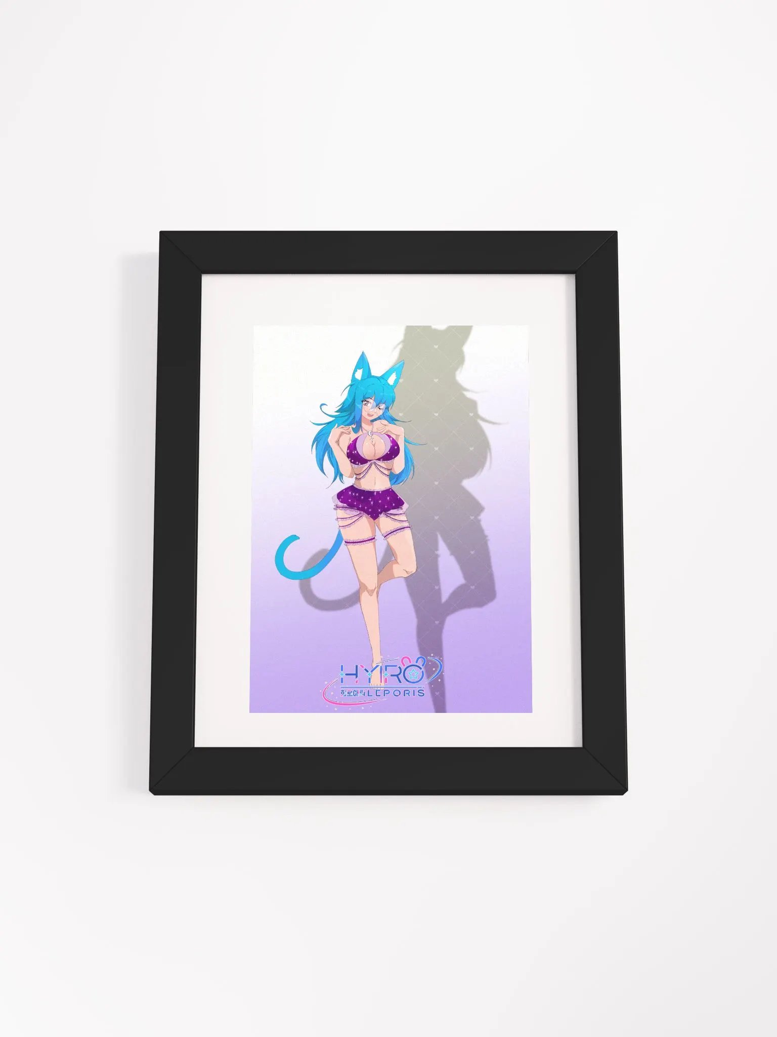 Blue232 Purple swimsuit Poster in a frame! product image (3)