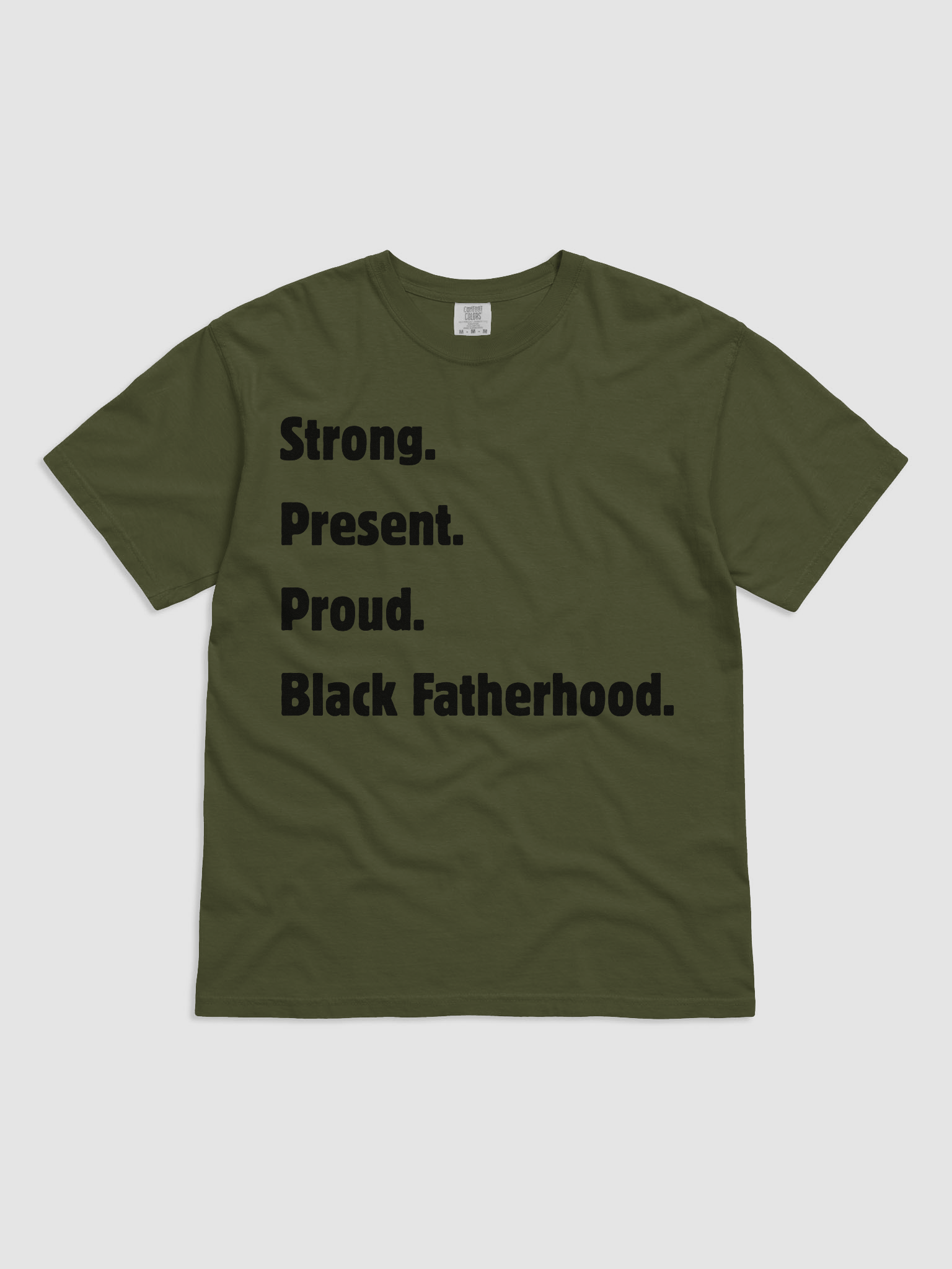 Black Fatherhood Comfort Tee product image (1)