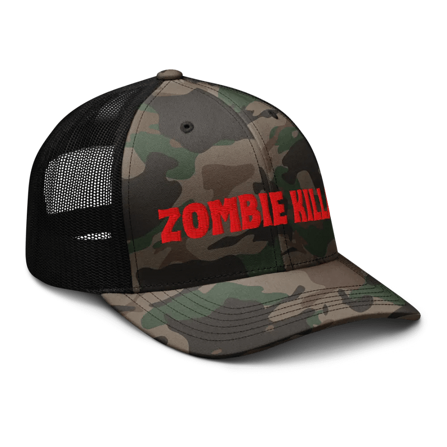 ZOMBIE KILLA Camo Trucker Hat product image (6)