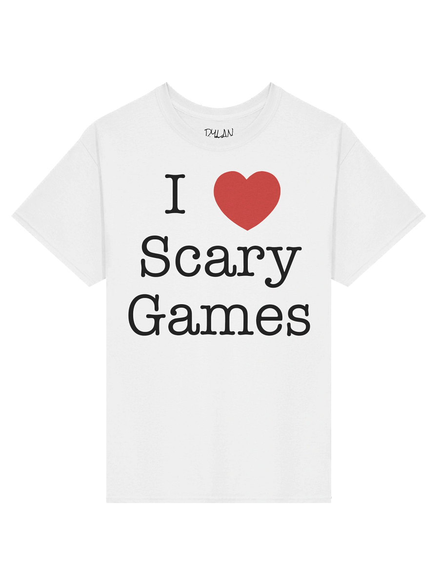 White I ❤️ Scary Games Tee product image (1)