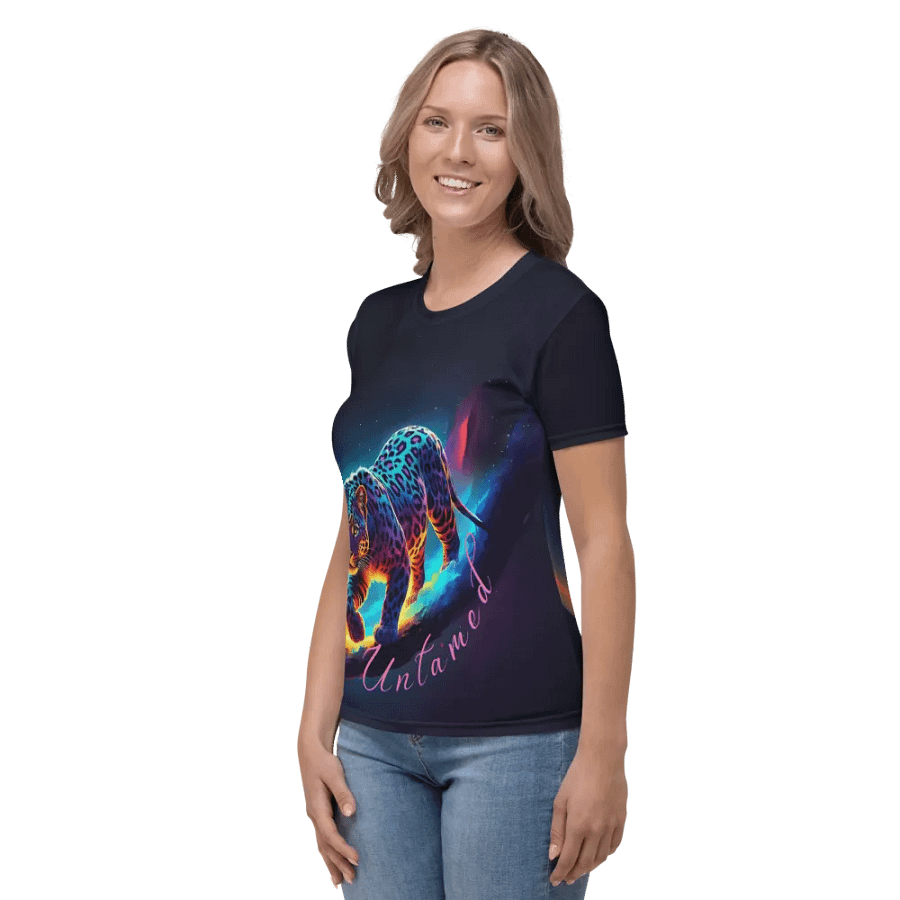 Untamed Leopard All Over Print T-shirt product image (5)