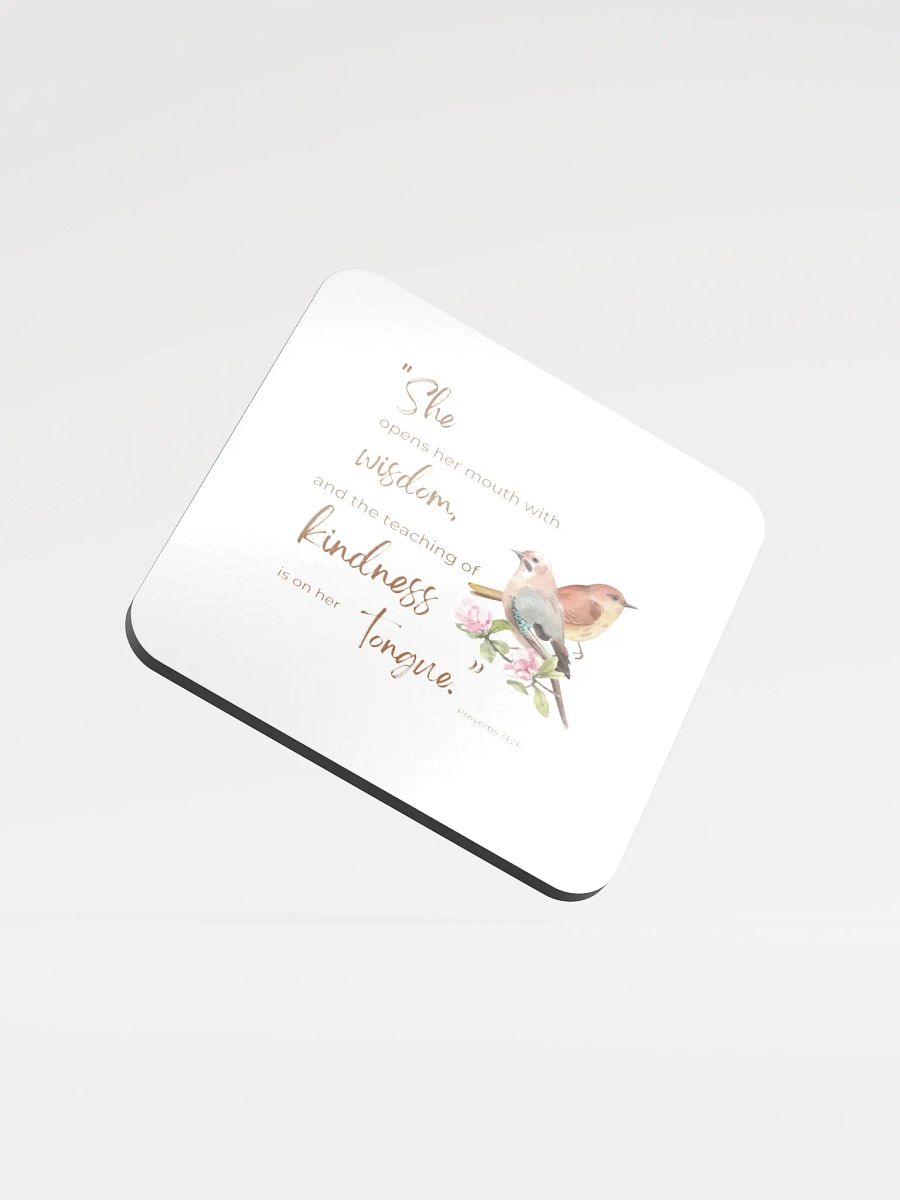 Wisdom and Kindness Cork Coaster product image (1)