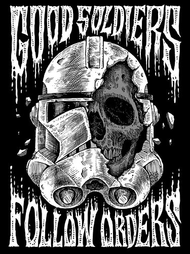 GOOD SOLDIERS FOLLOW ORDERS 💀 Clone hoodies are back in stock! 💥