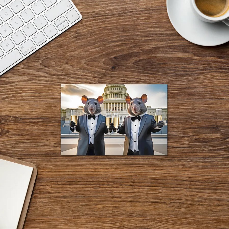 Two Cute Rats Celebrating at the US Capitol product image (6)