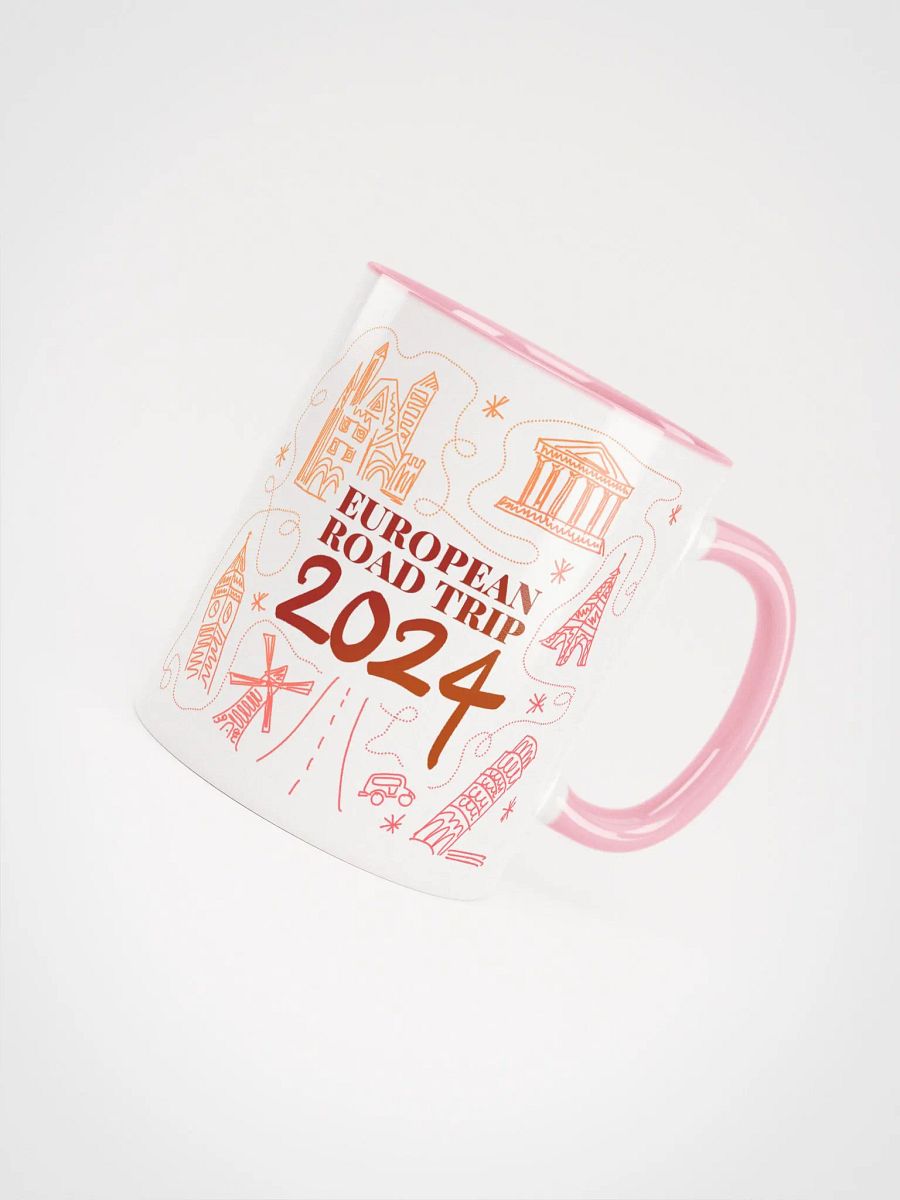 European Road Trip Souvenir Mug (Warm Colors) (11oz) product image (4)