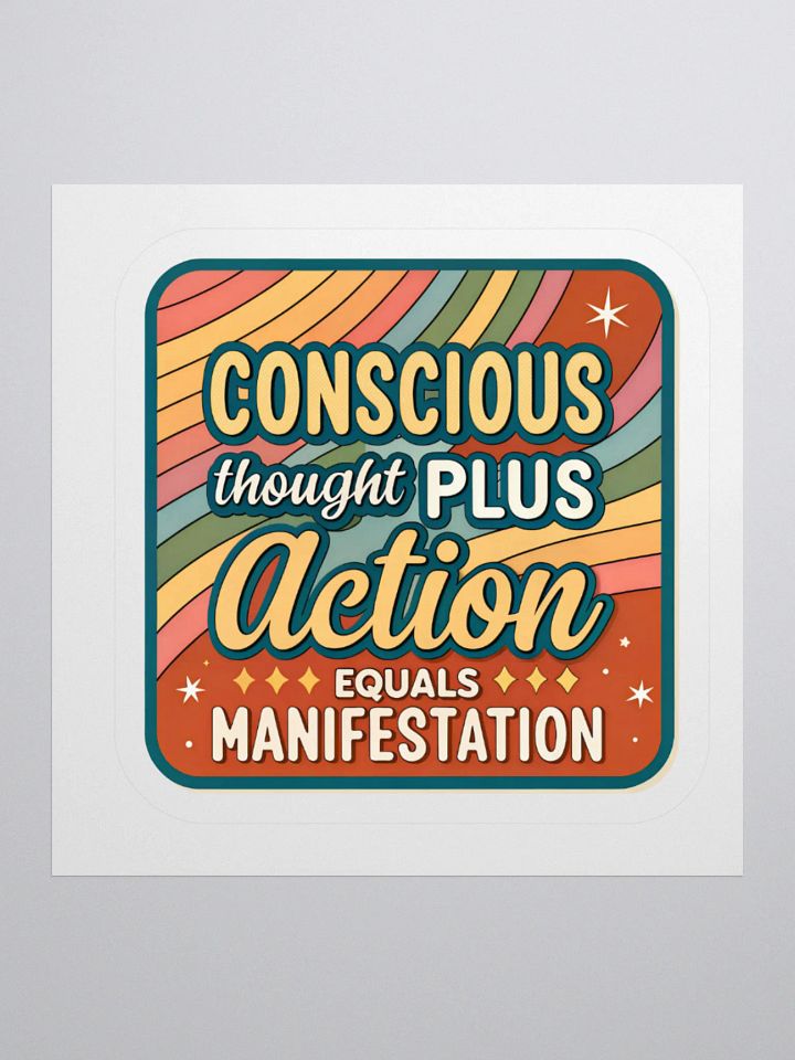 Manifestation Mantra Kiss Cut Sticker product image (1)
