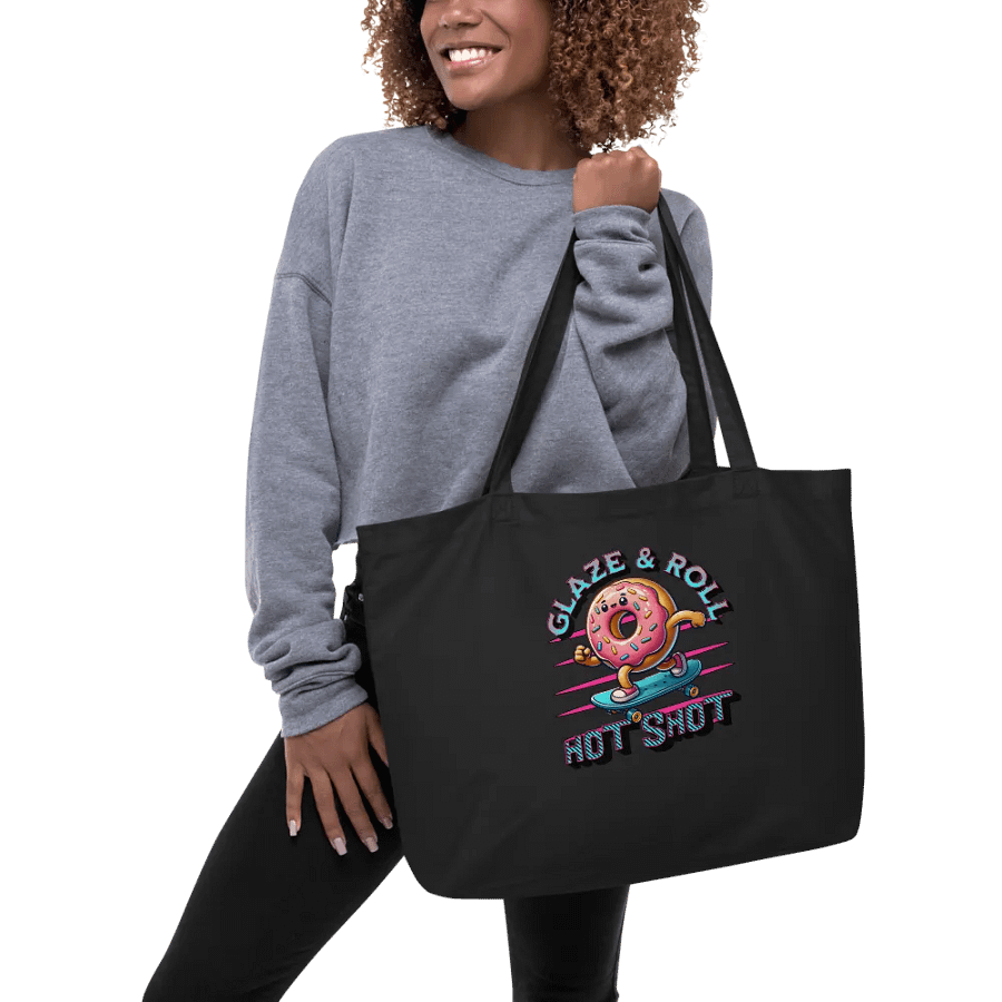 Glaze And Roll Hot Shot Skateboard Doughnut Tote product image (3)