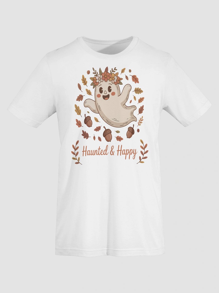 👻 Haunted & Happy Cute Ghost Halloween T-Shirt – Cozy Fall Tee product image (79)