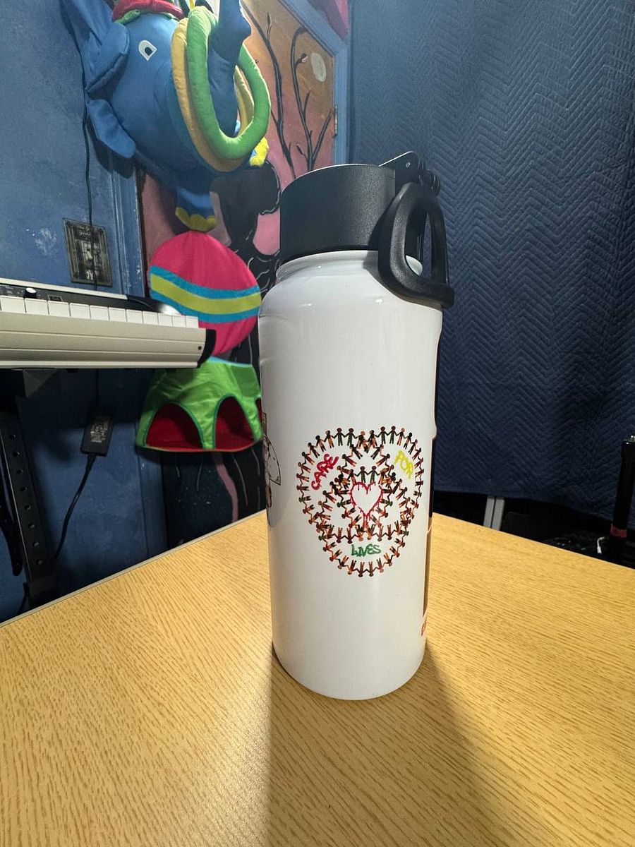 Care 4 Lives Stainless Steel Water Bottle with a Straw product image (5)