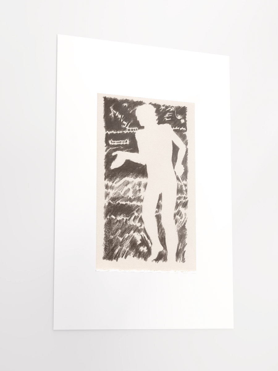 Man with Paintbrush (sepia) 01.07.90 print product image (3)