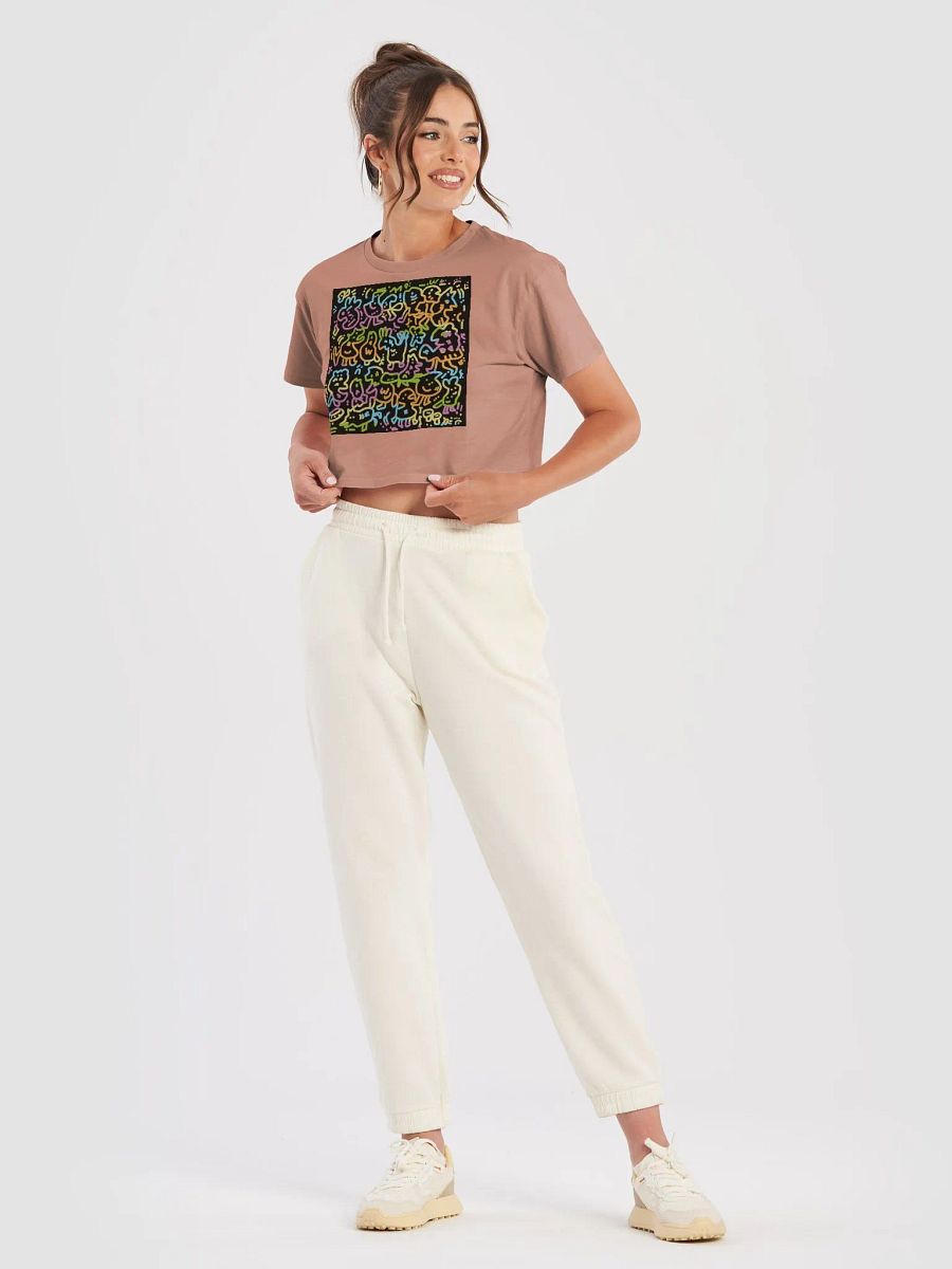 Whimsical Animal Doodle Crop Top product image (21)