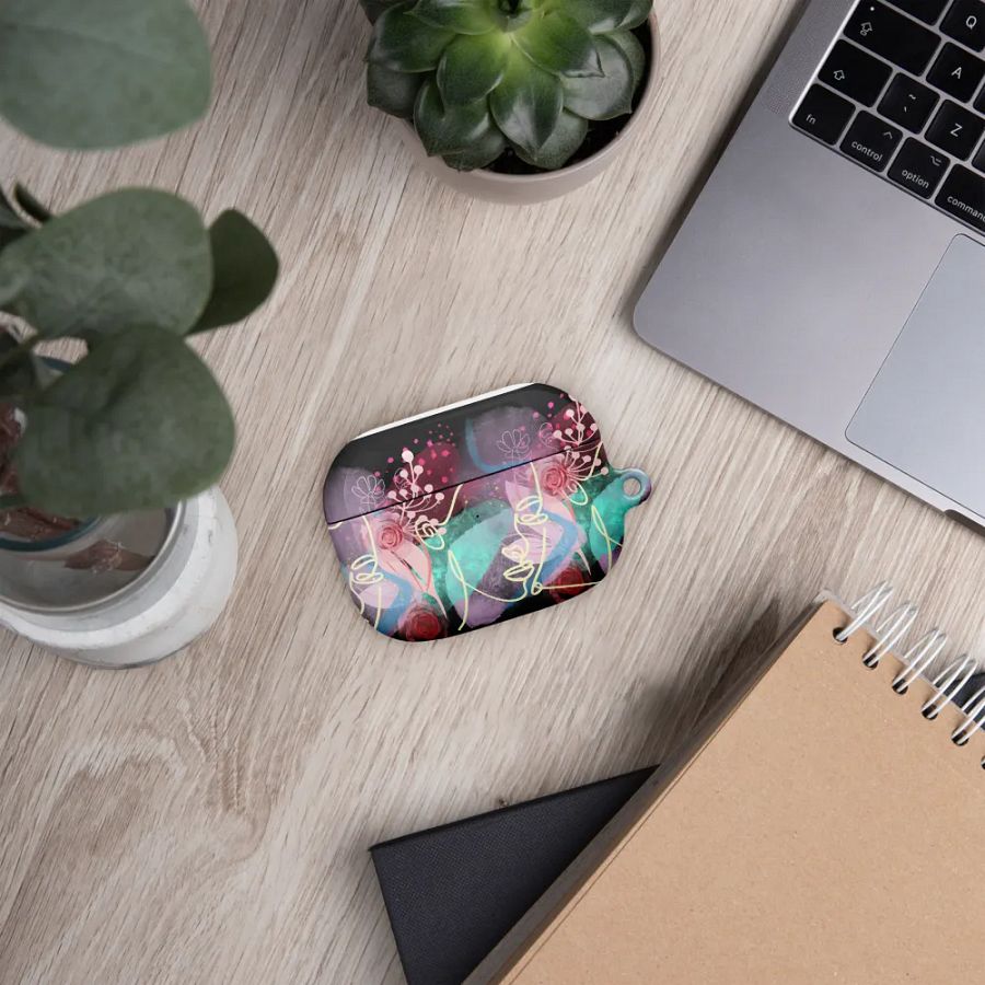 Floral Whirlwind AirPods® Case for the ladies girls teens who love music product image (48)