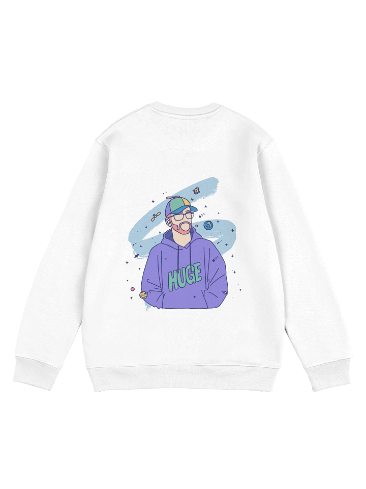 Sweatshirt blanc "Espace" product image (1)