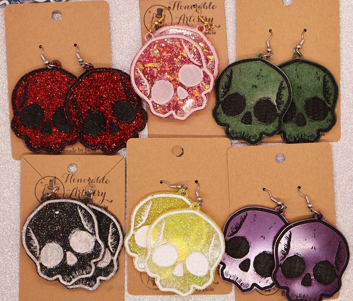 Large Skull Earrings product image (2)